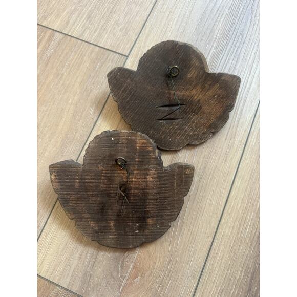 Antique Carved Wood Cherub Angels Pair • Architectural Salvage • European 1800s - Picture 4 of 16